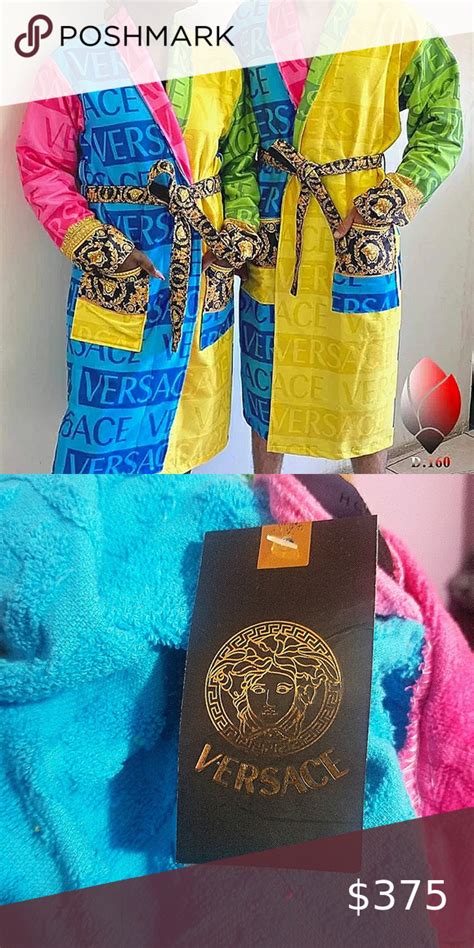 rainbow versace robe|versace robes.